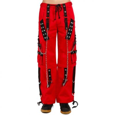 Gothic Red Black Pant